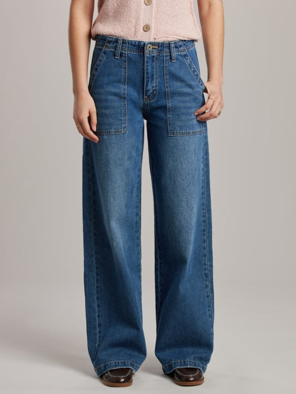 NWT "Supplies by Unionbay" Della High-Rise Utility Jean Woman's Size 10 or 14
